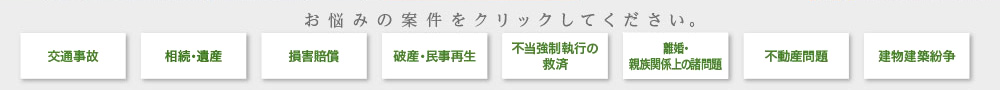 お悩みの案件をクリックしてください